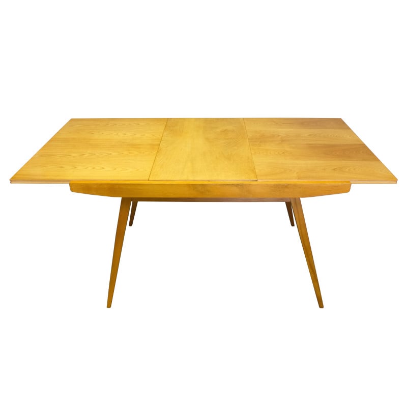 Mid century extendable ashwood dining table by Frantisek Jirak, 1960s