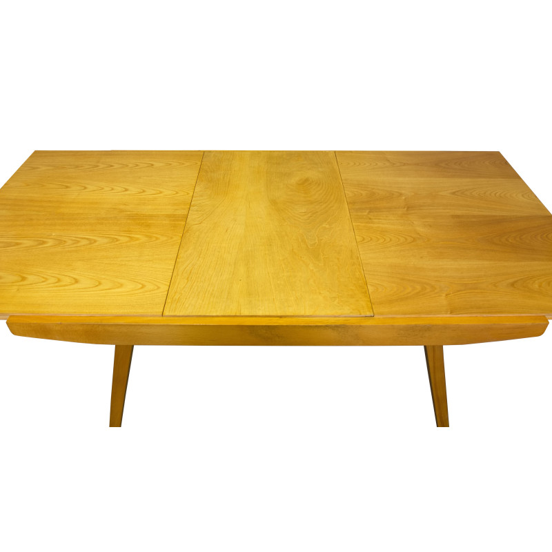 Mid century extendable ashwood dining table by Frantisek Jirak, 1960s