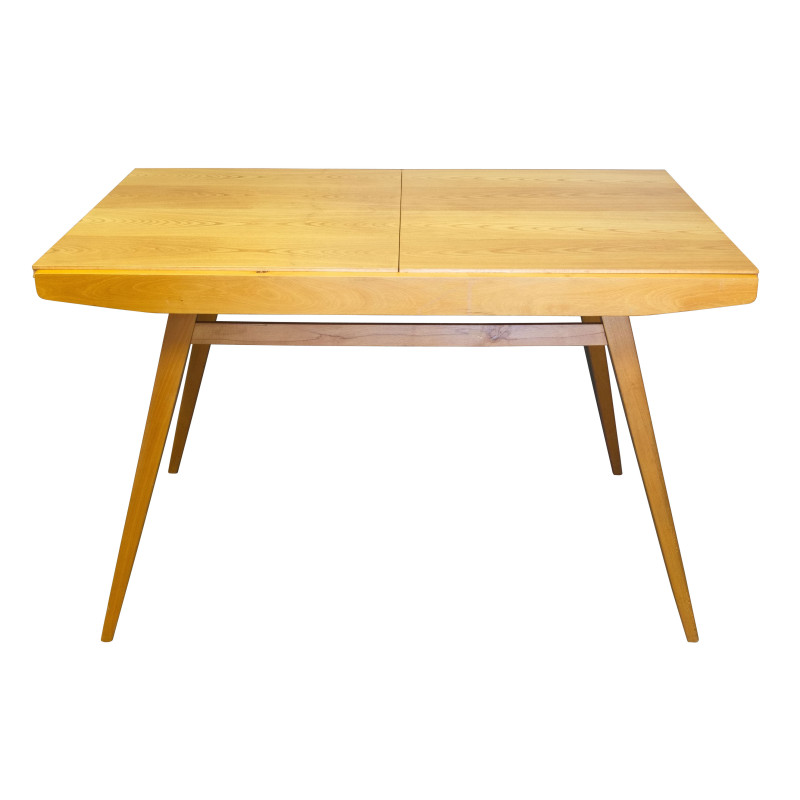 Mid century extendable ashwood dining table by Frantisek Jirak, 1960s