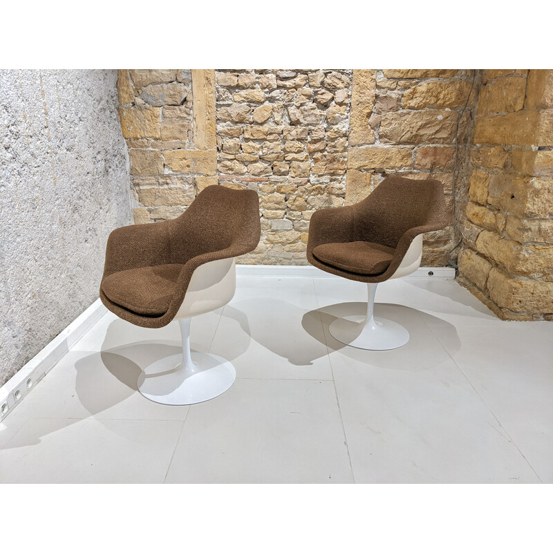 Lot de 4 fauteuils vintage "Tulip" par Eero Saarinen pour Knoll, 1955