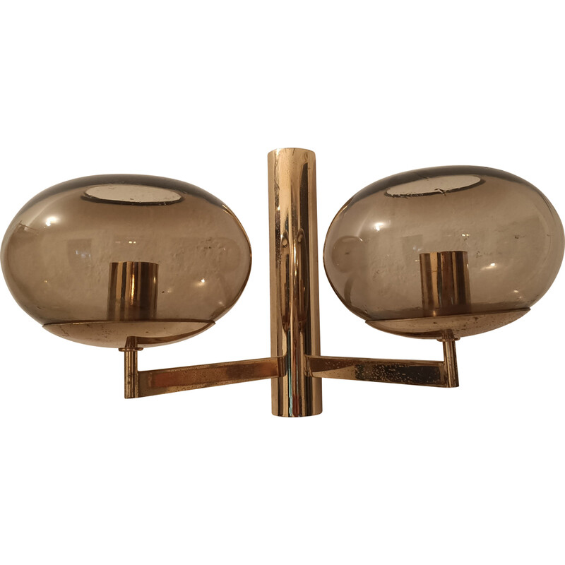 Vintage gold wall lamp by Gaetano Sciolari