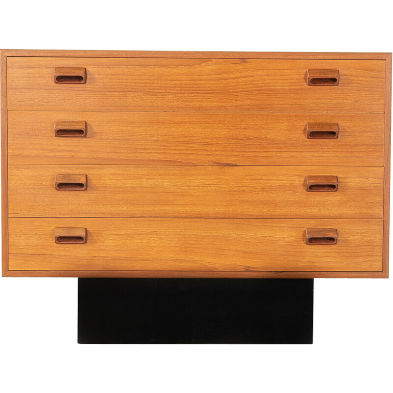 Vintage chest of drawers in teak veneer by Børge Mogensen for Søborg Møbler, Denmark 1960s
