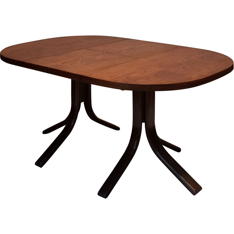 Vintage eiken tafel van Bruno Rey voor Dietiker, 1970