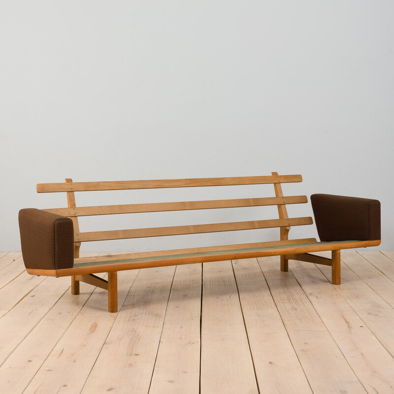 Canapé 4 places vintage Ge236 en bois de chêne par Hans Wegner pour Getama, Danemark 1960