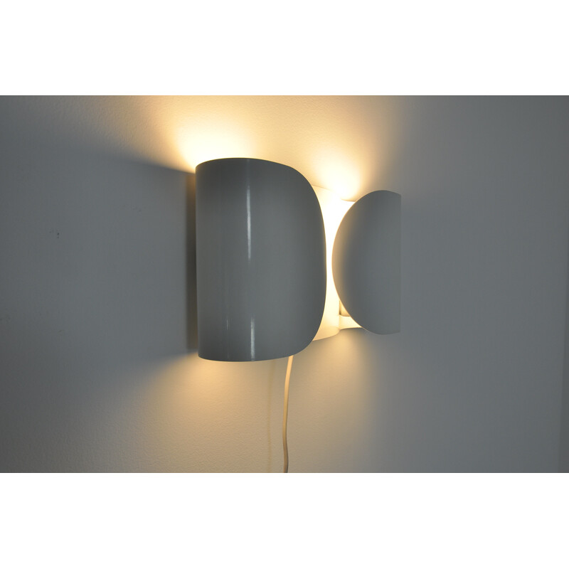 Vintage white Foglio wall lamp by Tobia and Afra Scarpa for Flos, 1960