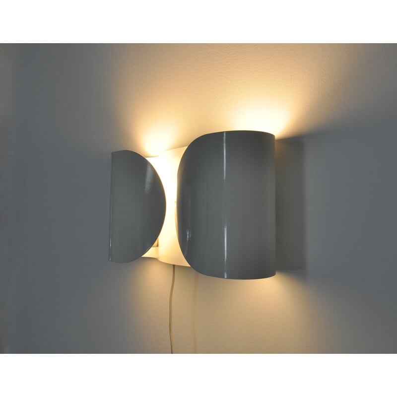 Vintage white Foglio wall lamp by Tobia and Afra Scarpa for Flos, 1960