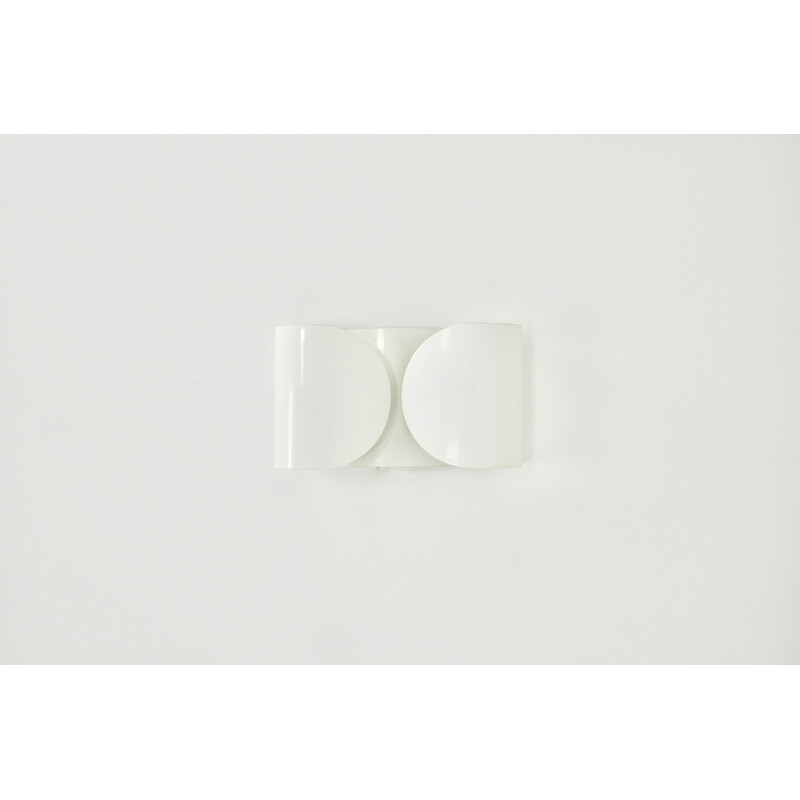 Vintage white Foglio wall lamp by Tobia and Afra Scarpa for Flos, 1960