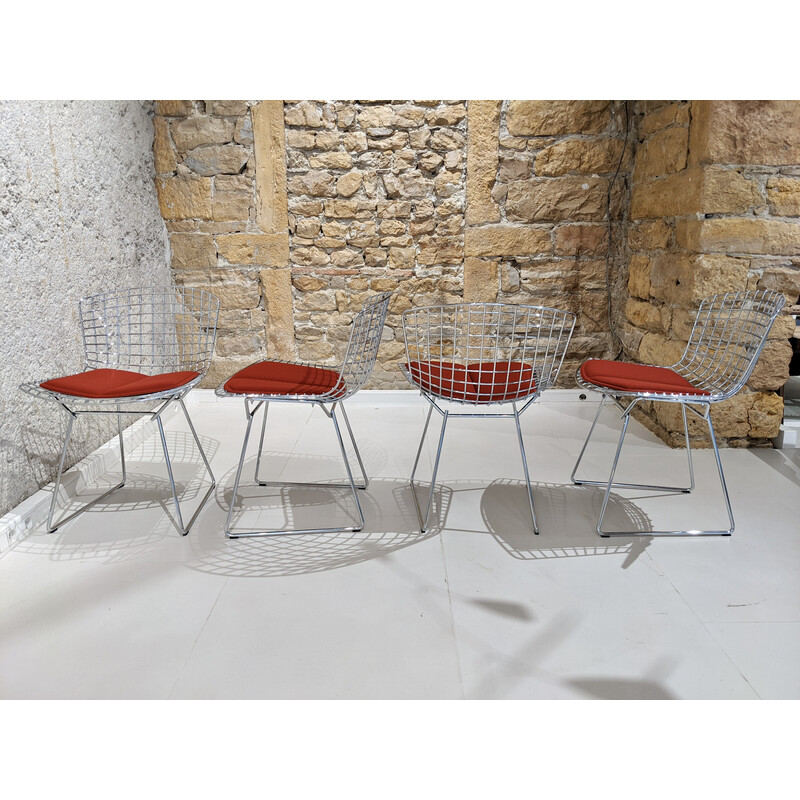 Conjunto de 6 cadeiras Bertoia vintage da Knoll, 1955