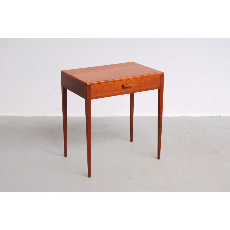 Vintage Danish teak sewing table, 1960s