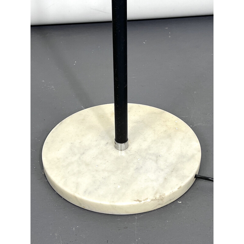 Mid-century marble and metal three arms floor lamp, Italy 1960s