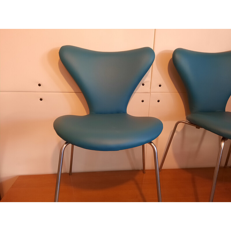 Lot de 4 chaises vintage par Arne Jacobsen pour Fritz Ansen