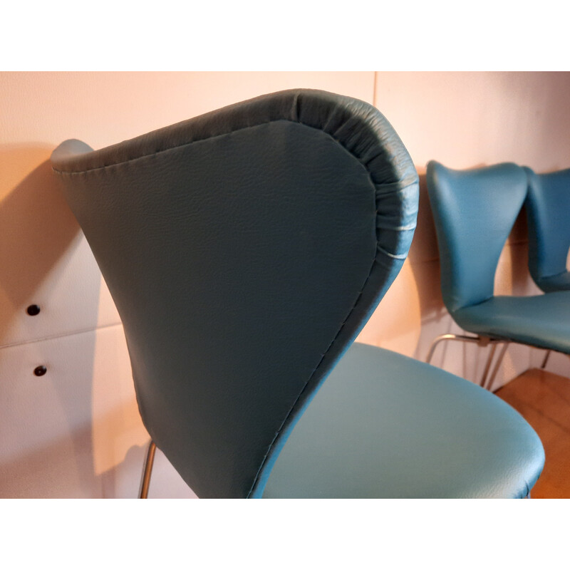 Satz von 4 Vintage-Stühlen von Arne Jacobsen für Fritz Ansen