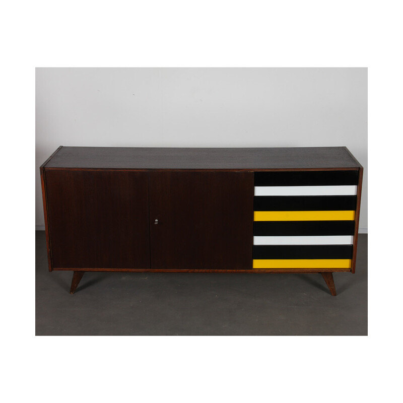 Credenza d'epoca modello U-460 di Jiroutek per Interier Praha, Repubblica Ceca 1960