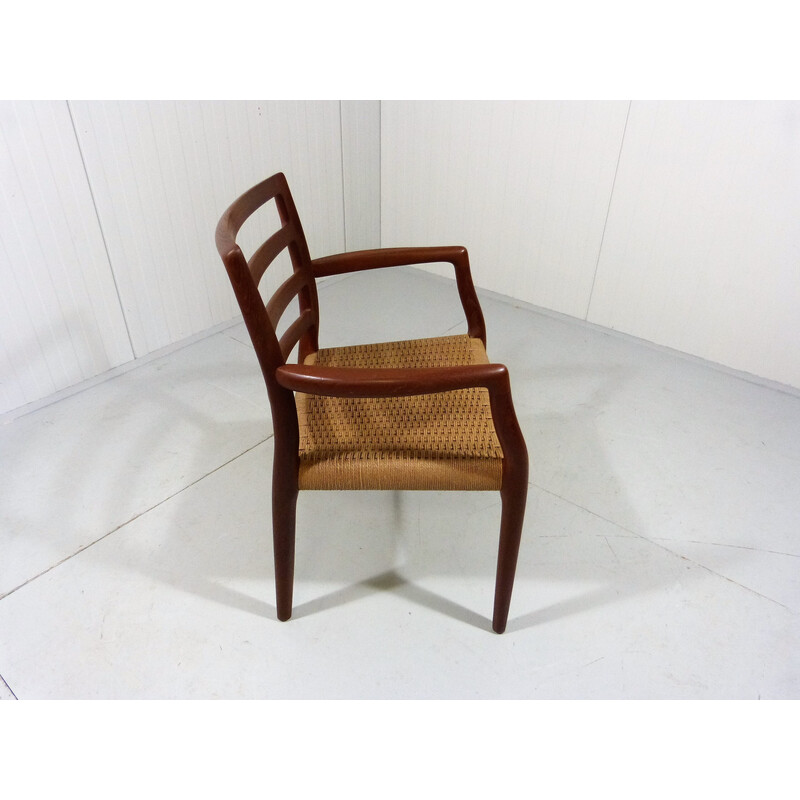 Vintage teak armchair model 68 by Niels Otto Møller for J.L. Moller, Denmark 1980s