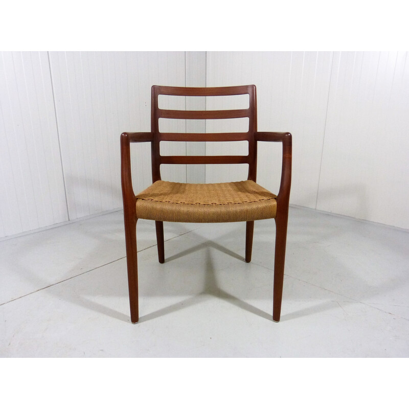 Vintage teak armchair model 68 by Niels Otto Møller for J.L. Moller, Denmark 1980s