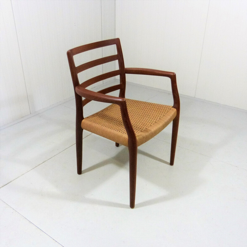 Vintage teakhouten fauteuil model 68 van Niels Otto Møller voor J.L. Moller, Denemarken 1980