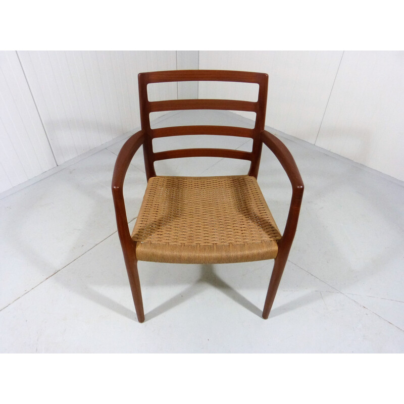 Fauteuil vintage en teck modèle 68 par Niels Otto Møller pour J.L. Moller, Danemark 1980