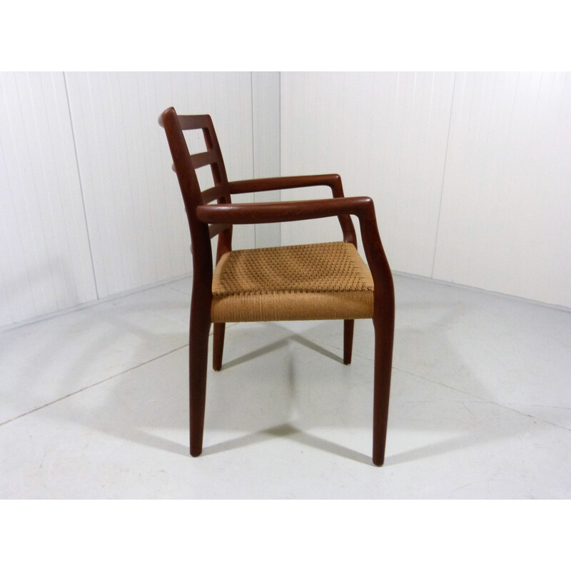 Vintage teak armchair model 68 by Niels Otto Møller for J.L. Moller, Denmark 1980s