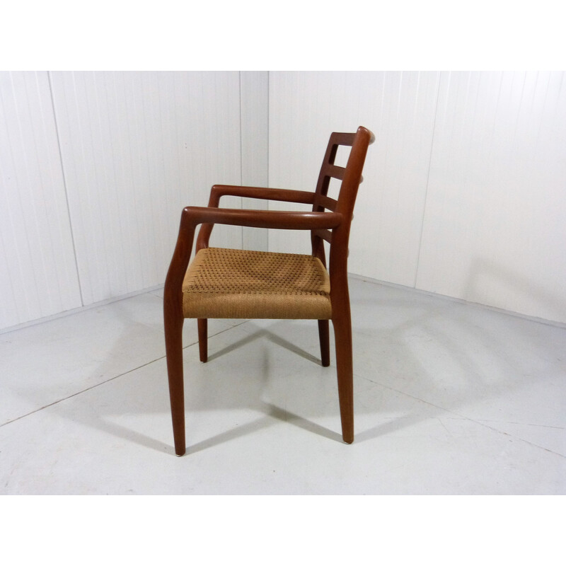 Vintage teakhouten fauteuil model 68 van Niels Otto Møller voor J.L. Moller, Denemarken 1980