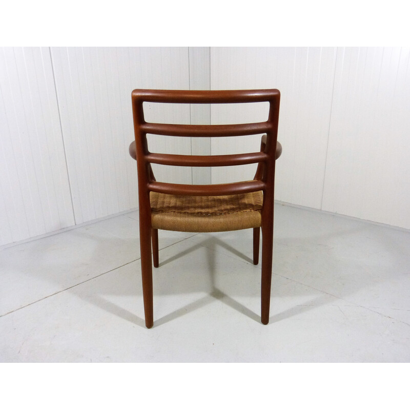 Vintage teakhouten fauteuil model 68 van Niels Otto Møller voor J.L. Moller, Denemarken 1980