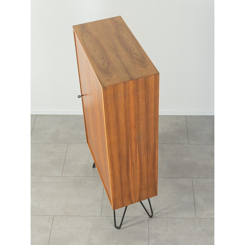 Vintage cabinet in walnut veneer with one door by Oldenburger Möbelwerkstätten, Germany 1960s