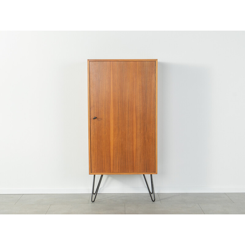 Vintage cabinet in walnut veneer with one door by Oldenburger Möbelwerkstätten, Germany 1960s