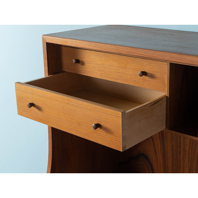 Vintage secretary in teak veneer by Børge Mogensen for Søborg Møbler, Denmark 1960s