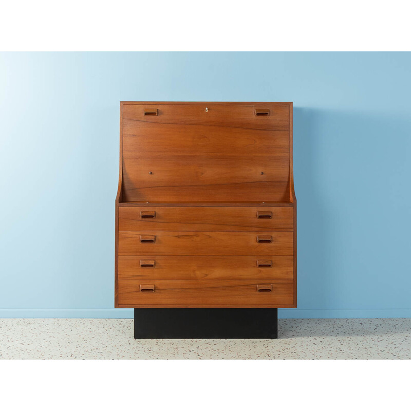 Vintage secretary in teak veneer by Børge Mogensen for Søborg Møbler, Denmark 1960s