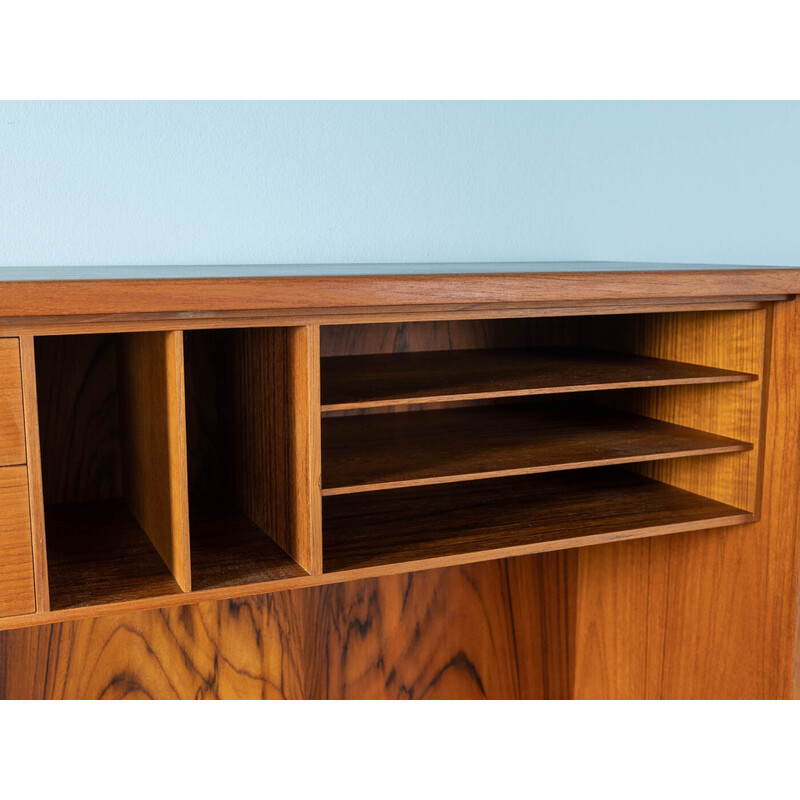 Vintage teak veneer desk por Børge Mogensen para Søborg Møbler, Dinamarca 1960