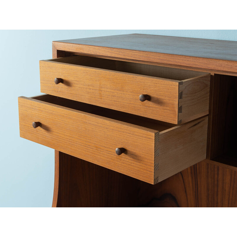 Vintage secretary in teak veneer by Børge Mogensen for Søborg Møbler, Denmark 1960s