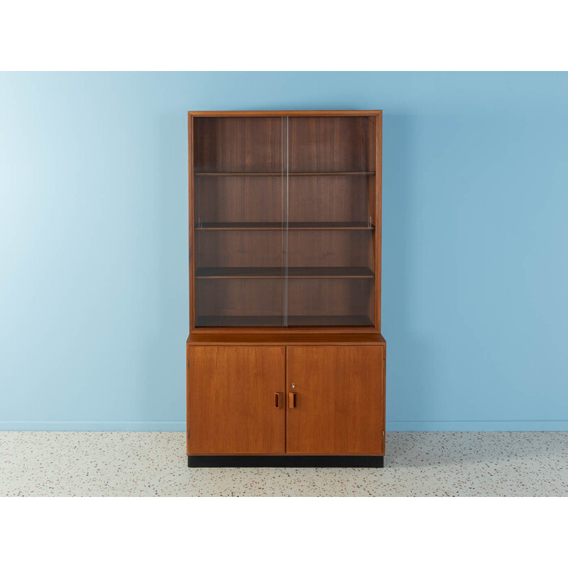 Vintage display cabinet in teak veneer by Børge Mogensen for Søborg Møbler, Denmark 1960s