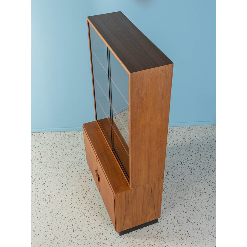 Vintage display cabinet in teak veneer by Børge Mogensen for Søborg Møbler, Denmark 1960s