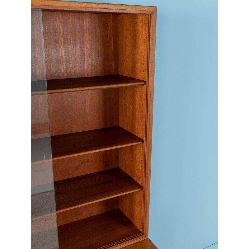 Vintage display cabinet in teak veneer by Børge Mogensen for Søborg Møbler, Denmark 1960s