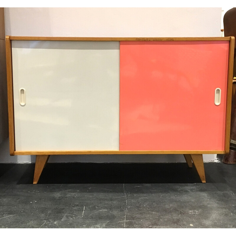 Mid century Interier Praha oak sideboard, Jiri JIROUTEK - 1960s