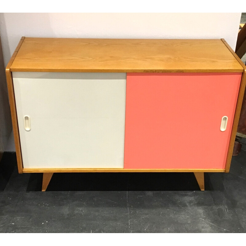 Mid century Interier Praha oak sideboard, Jiri JIROUTEK - 1960s