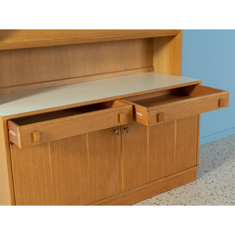 Vintage display cabinet in oakwood veneer, Denmark 1960s