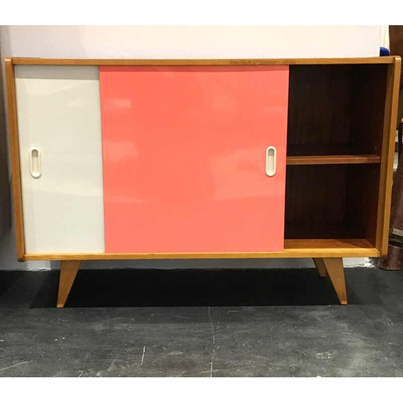 Mid century Interier Praha oak sideboard, Jiri JIROUTEK - 1960s