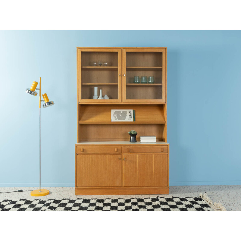 Vintage display cabinet in oakwood veneer, Denmark 1960s