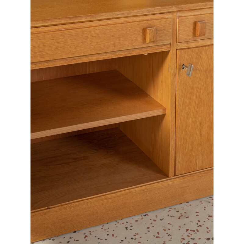 Vintage bookcase in oakwood veneer with two drawers, Denmark 1960s