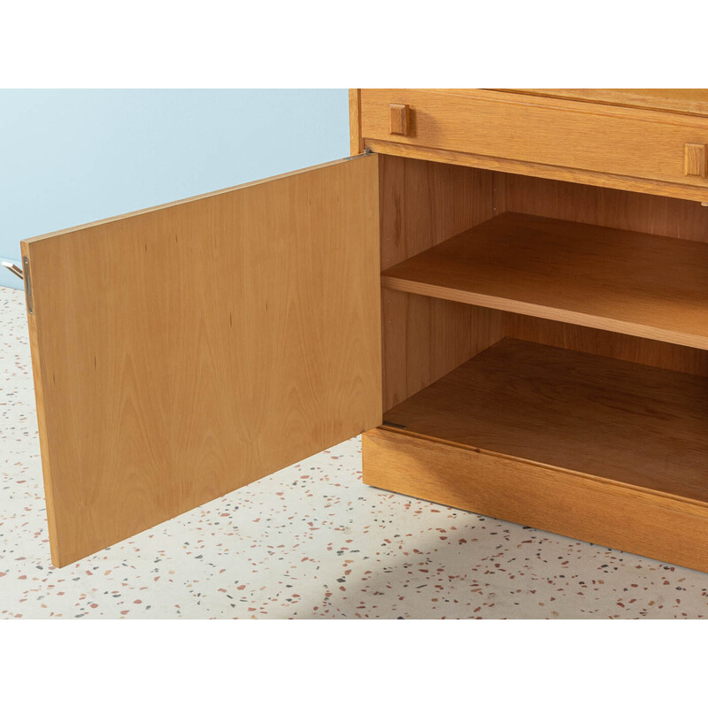 Vintage bookcase in oakwood veneer with two drawers, Denmark 1960s