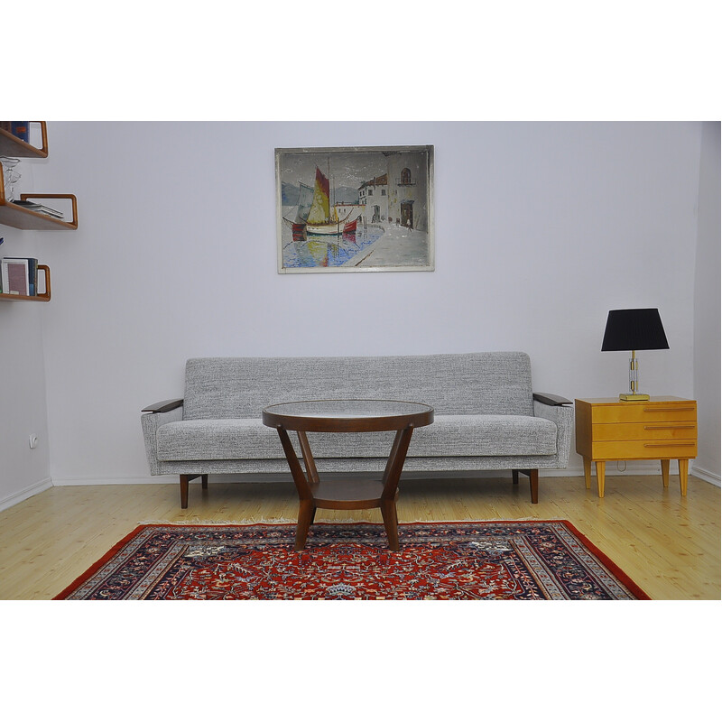 Divano letto scandinavo vintage a quattro posti, 1960