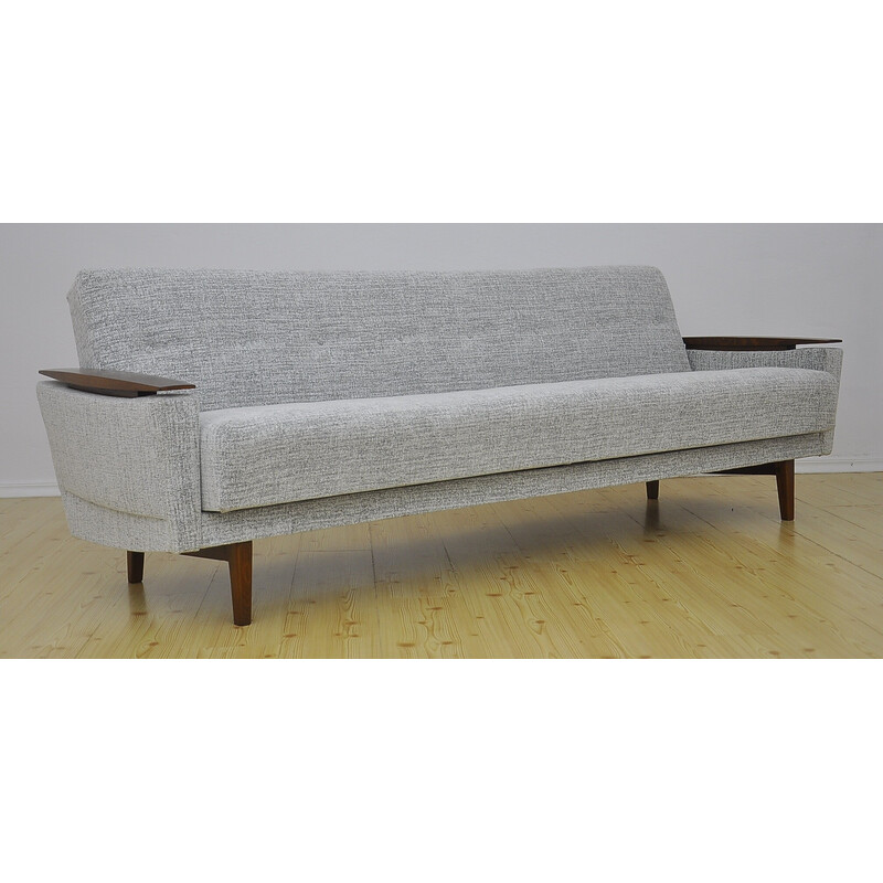 Mid-century Scandinavian four-seater sofa bed, 1960s