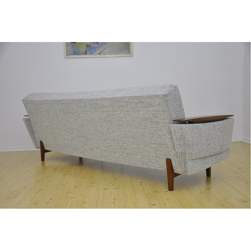 Mid-century Scandinavian four-seater sofa bed, 1960s