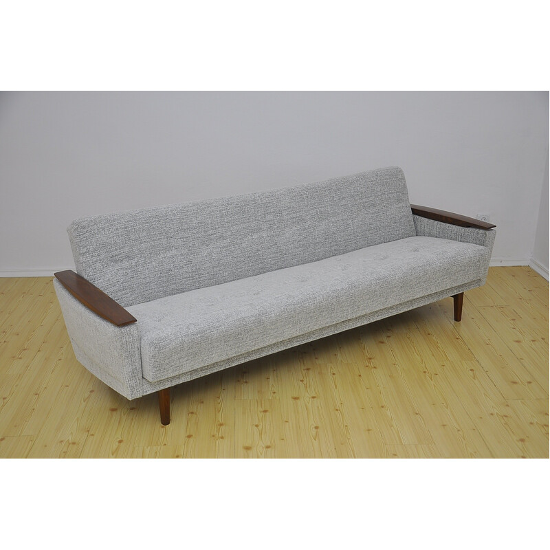 Divano letto scandinavo vintage a quattro posti, 1960