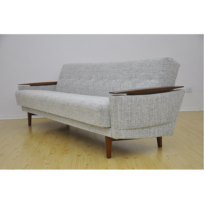 Divano letto scandinavo vintage a quattro posti, 1960