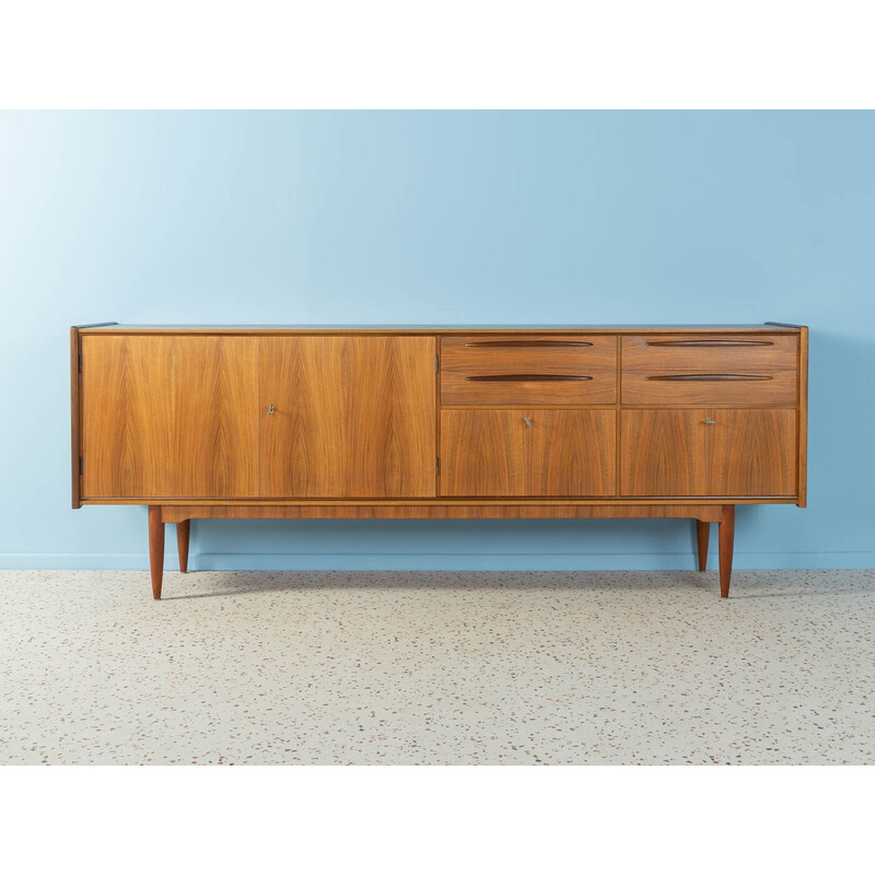 Vintage walnootfineer dressoir, Duitsland 1960