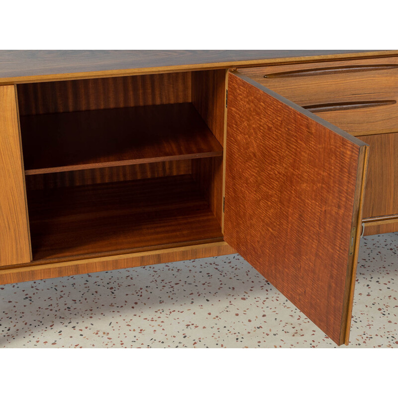 Vintage walnootfineer dressoir, Duitsland 1960