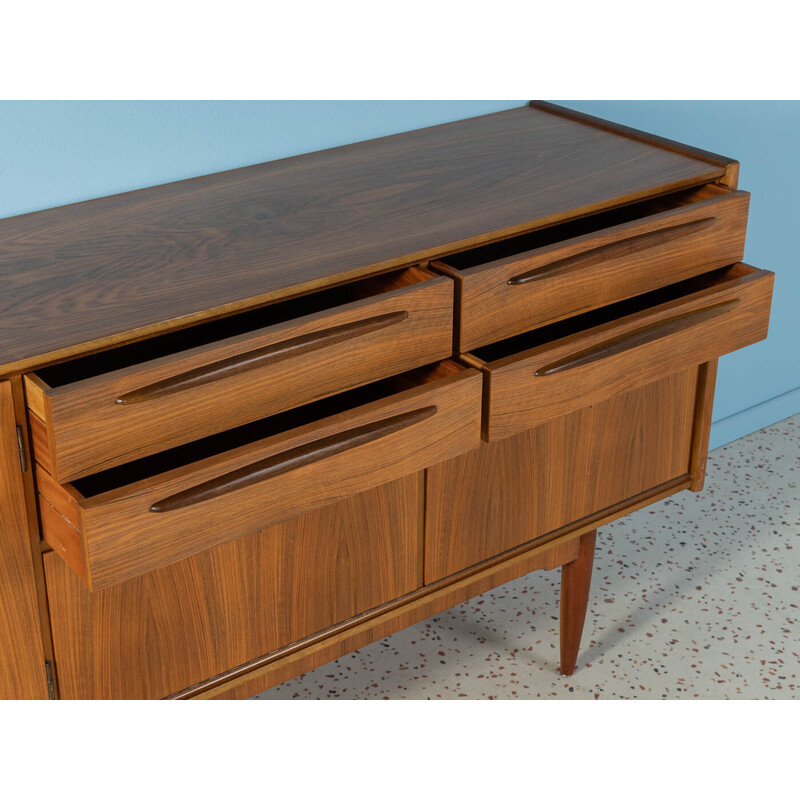 Vintage walnootfineer dressoir, Duitsland 1960