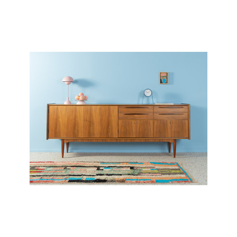 Vintage sideboard in walnut veneer, Germany 1960s