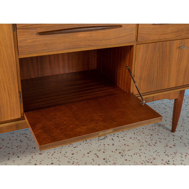 Vintage walnootfineer dressoir, Duitsland 1960